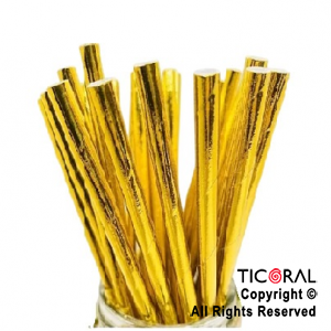 SORBETE POLIPAPEL METALIZADO ORO X 25